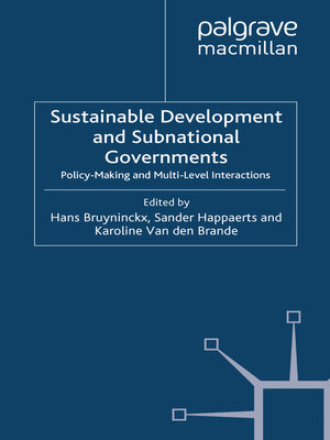 cover image of Sustainable Development and Subnational Governments